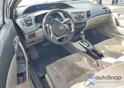 2012 Honda Civic Lx z USA, uszkodzony, nr VIN 2HGFG3B52CH532416